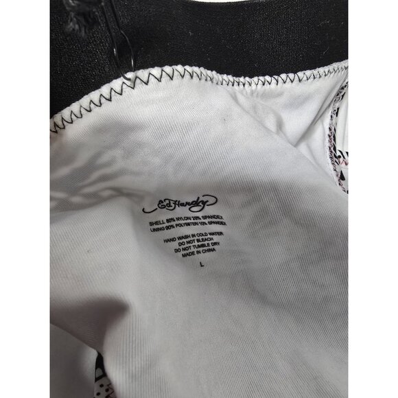 NWT ED HARDY SNOW TIGER WHITE BIKINI SET 2 PIECES SWIMSUIT Size Large - Picture 14 of 16